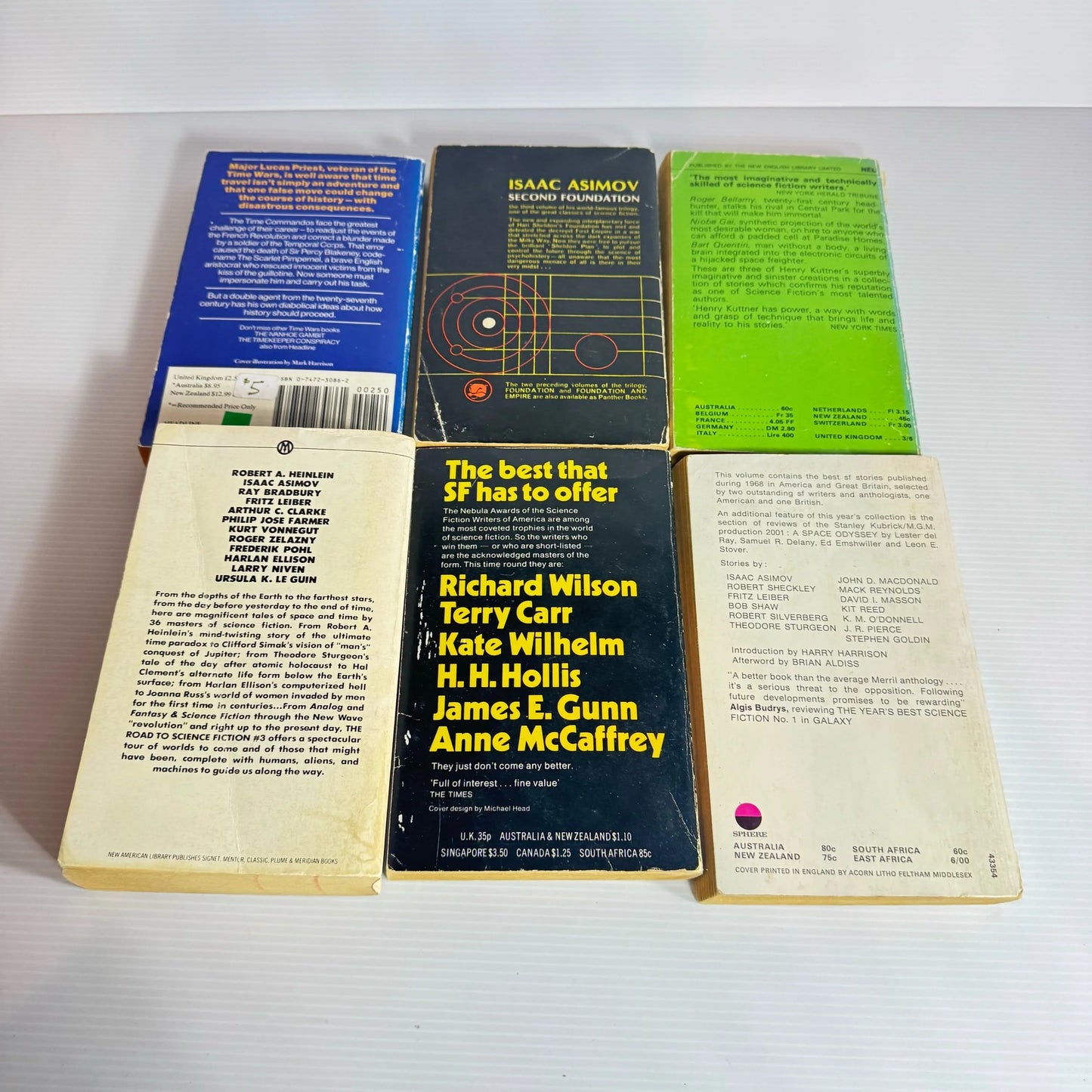 Science Fiction Vintage Book Bundle x 7 Books : Various Authors (Vintage 1953 - 1988 (2243)