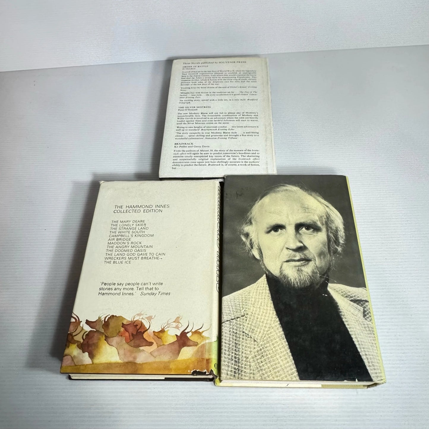 Vintage Crime Thriller Hardback Book Bundle x 3 Books : Various Authors (1971-1982) (2272)