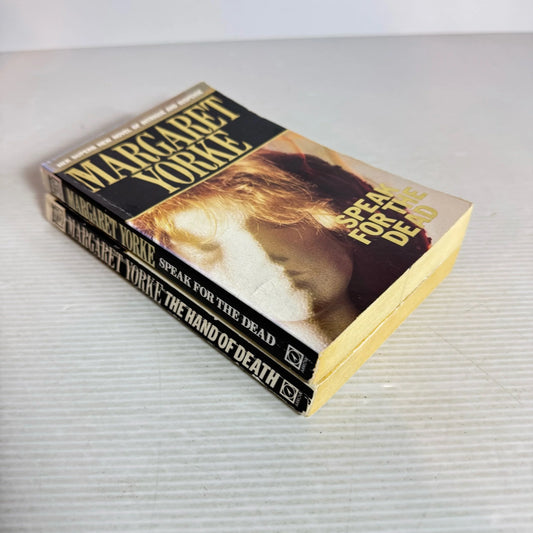 Margaret Yorke Book Bundle x 2 Books : The Hand of Death & Speak For The Dead (312)