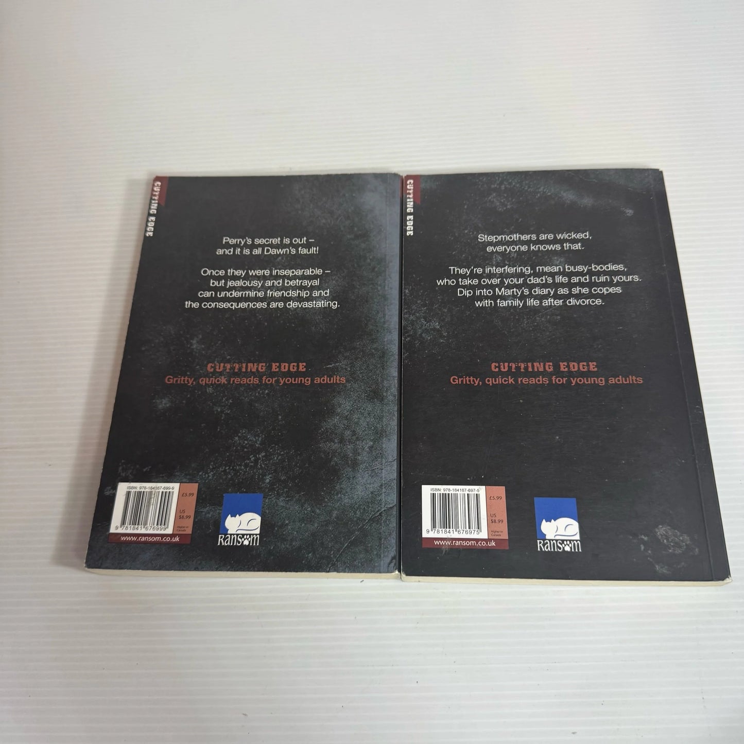 Cutting Edge Young Adult Book Bundle x 2 : Marty's Diary - Frances Cross & Breaking Dawn - Donna Shelton (2317)