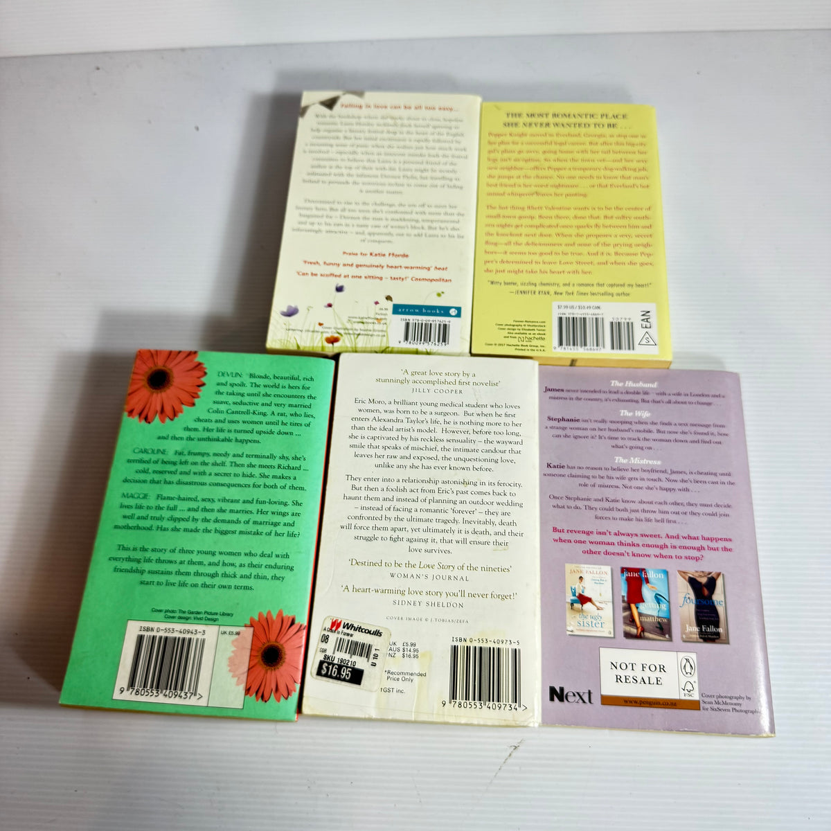 Contemporary Romance Bundle x 5 : Love Letters - Katie Fforde, It Happened On Love Street - Lia Riley, Got You Back - Jane Fallon, A Crack in Forever - Jeannie Brewer, City Girl - Patricia Scanlan (3423)