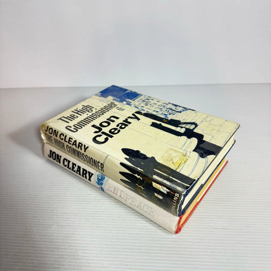 Jon Cleary Book Bundle x 2 Books : Endpeace & The High Commissioner (2259)