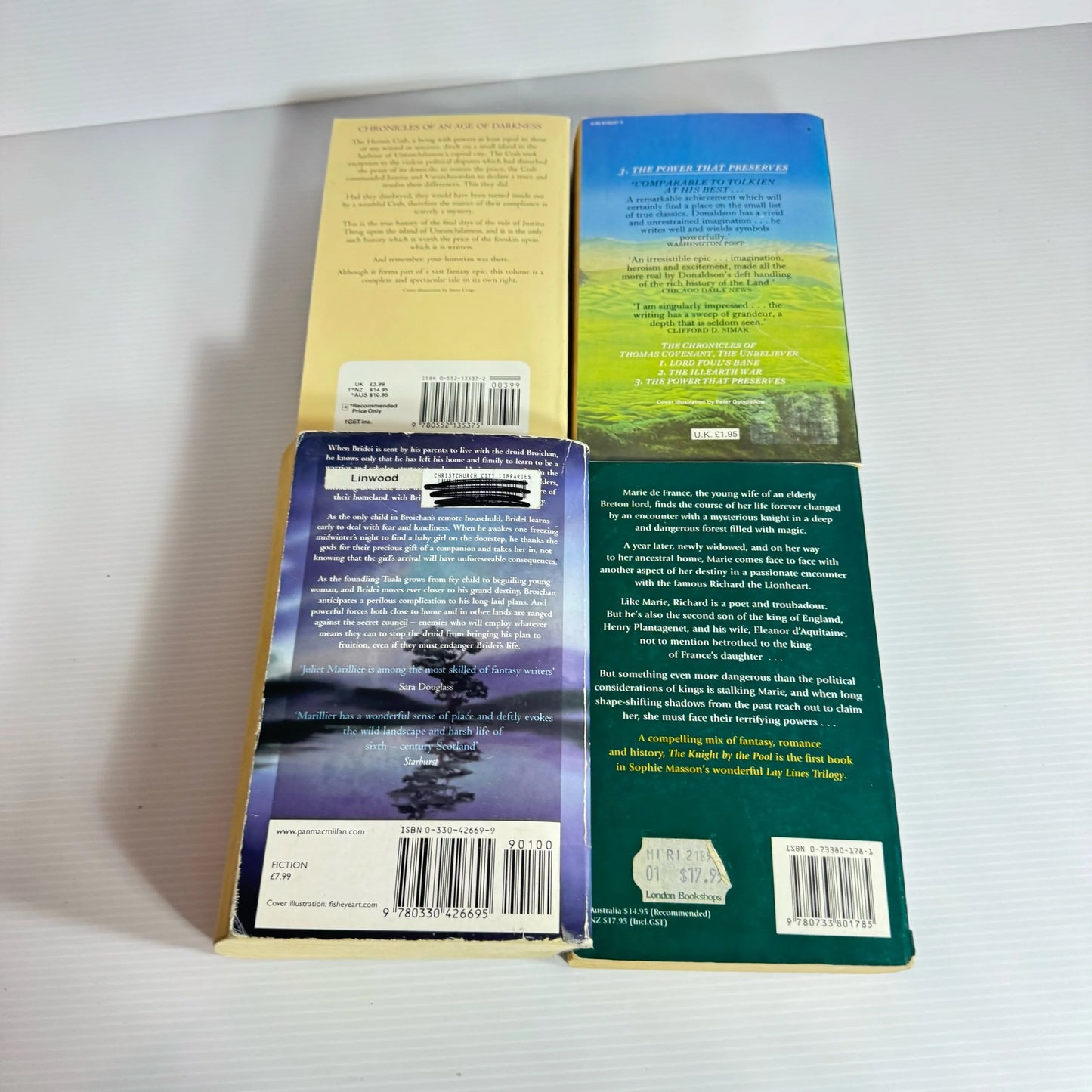 Fantasy Book Bundle x 4 Books : Mixed Authors (435)