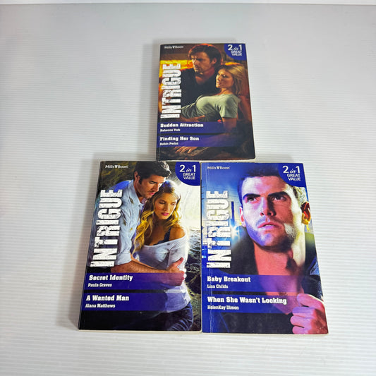Mills & Boon Intrigue Book Bundle : 3 x Books x 6 Stories (2489)