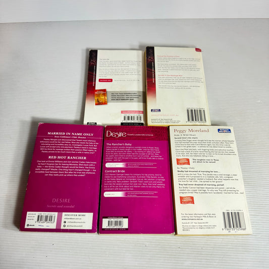Mills & Boon Desire Book Bundle x 5 Books 9 Stories (3013)