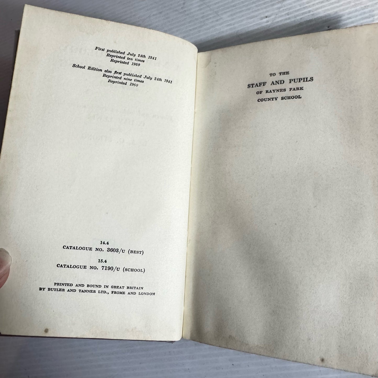 A New Anthology Of Modern Verse 1920-1949 - C. Day Lewis and L. A. G. Strong (Vintage 1960)