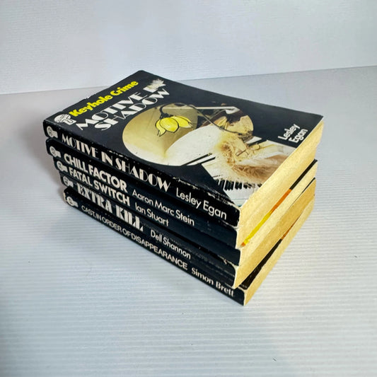 Keyhole Crime Vintage Book Bundle x 5 Books : Books 32, 33, 34, 42, & 67 (Vintage 1980's) (2184)