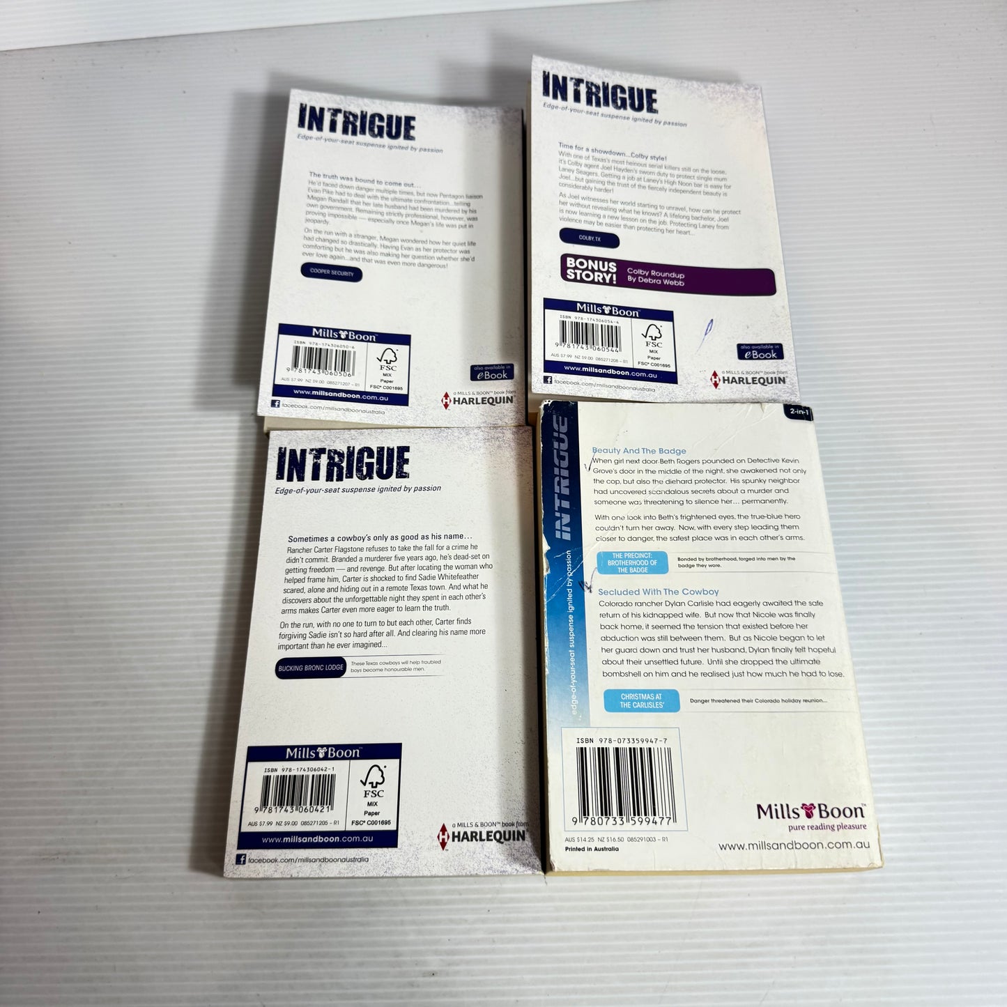 Mills & Boon Intrigue Book Bundle : 4 x Books 5 x Stories (2503)