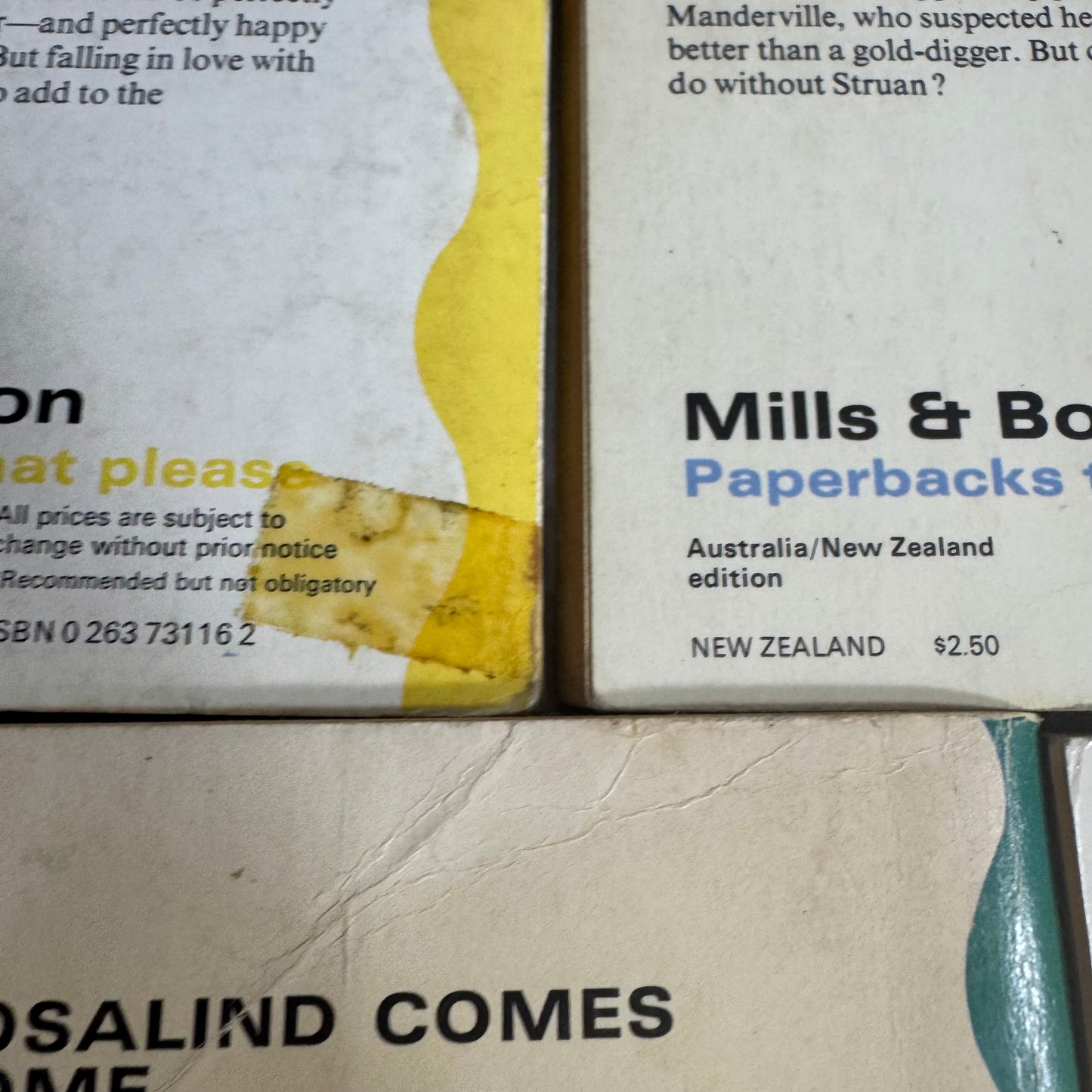 Mills & Boon Vintage Book Bundle x 7 Books (3285)