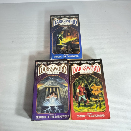 The Darksword Trilogy Vol 1-3 - Margaret Weis & Tracey Hickman (Vintage 1988) (2099)
