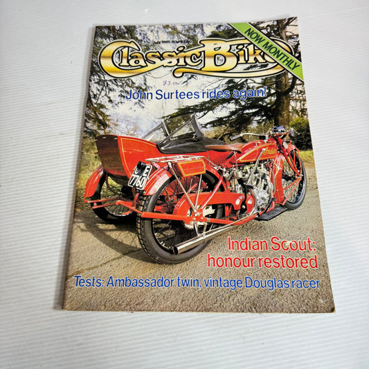 Classic Bike Magazine Book Bundle x 3 : Issues - February/March 1981, July 1981 & April 1982 (Vintage)(2546)