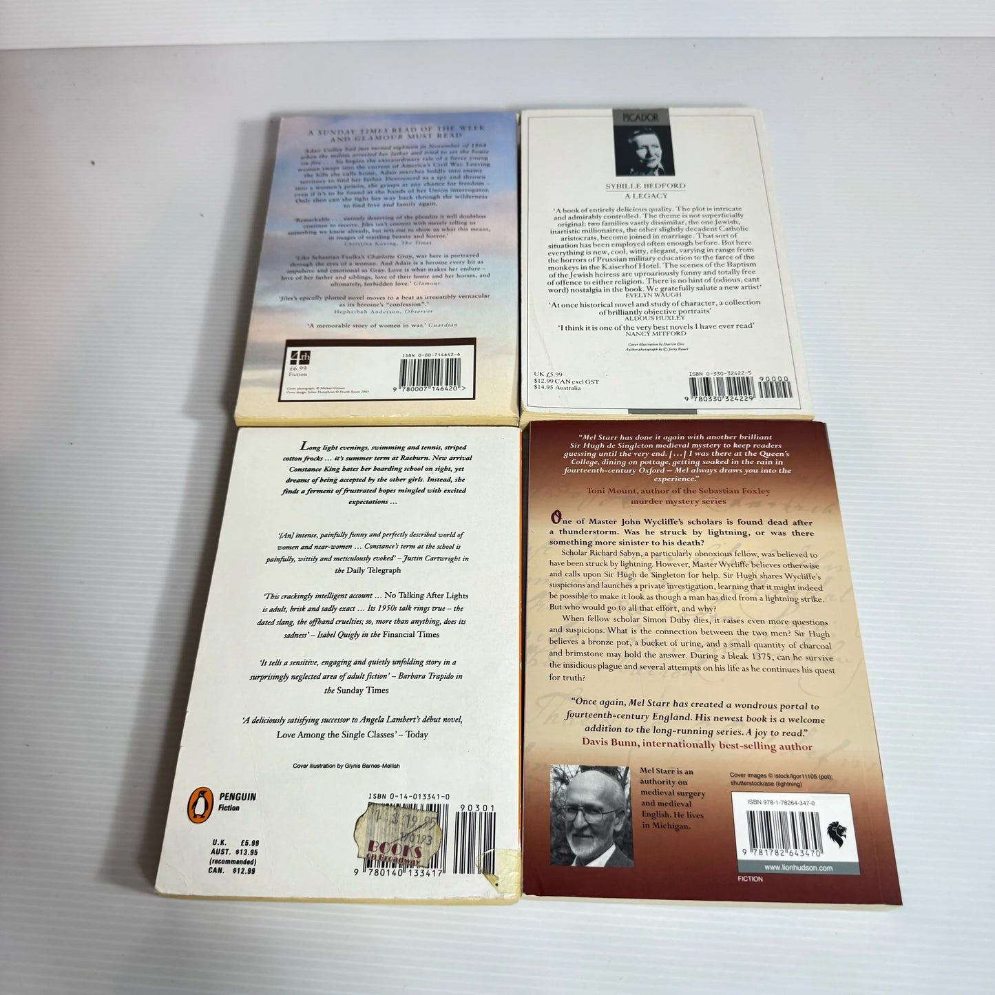 Historical/Mystery Book Bundle x 4 Books : Various Authors (2180)