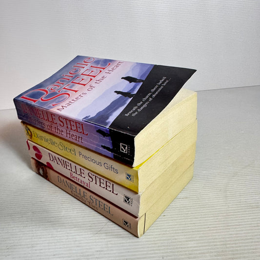 Danielle Steel Book Bundle x 4 : Precious Gifts, Betrayal, Matters of the Heart, Family Ties (2842)