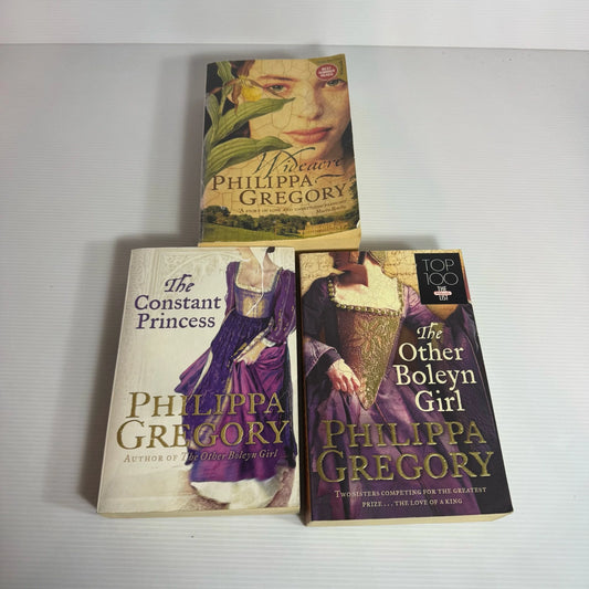 Philippa Gregory Book Bundle x 3 : The Other Boleyn Girl, The Constant Princess, Wideacre (2177)