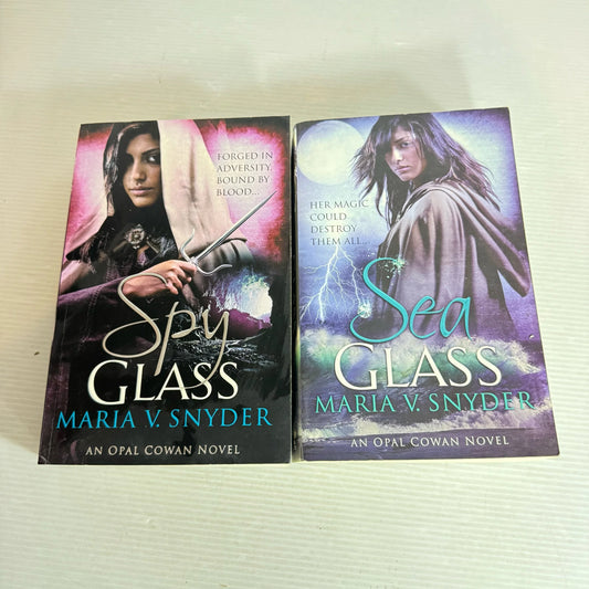Maria V. Snyder - Opal Cowan Series Book Bundle x 2 Books : Sea Glass & Sea Spy (2121)