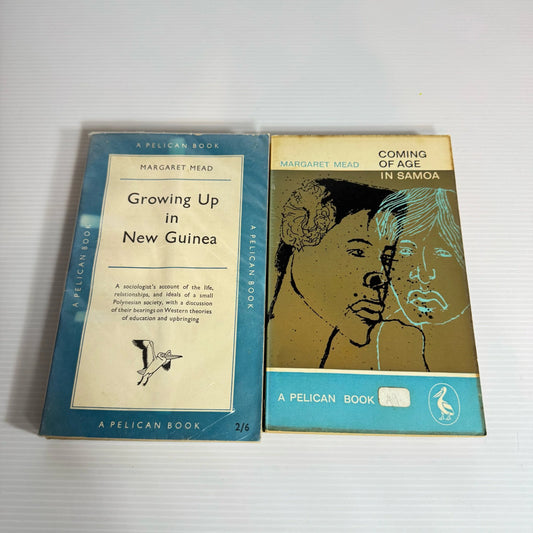 A Pelican Book Bundle x 2 : Growing Up in New Guinea (Vintage 1954) & Coming of Age In Samoa (Vintage 1961) (209)