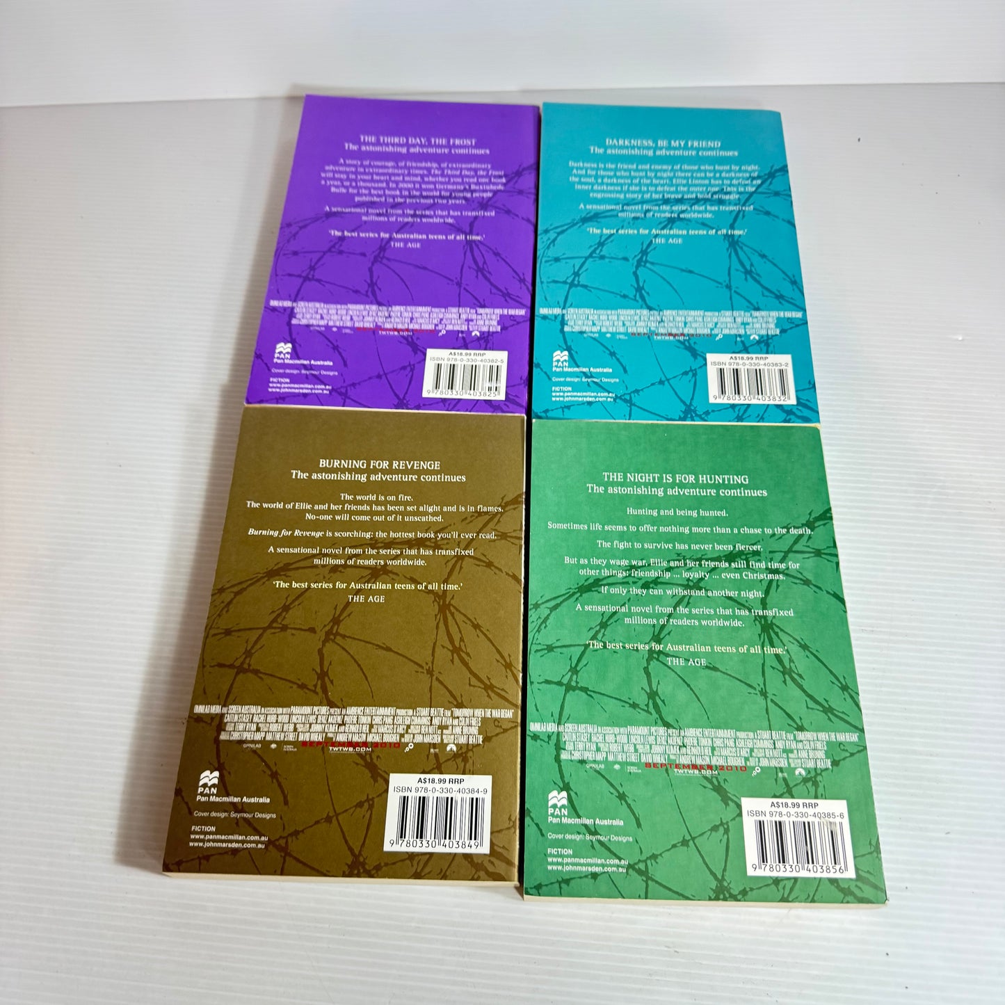 John Marsden's Tomorrow When The War Began Book Bundle : Books 3, 4, 5, & 6 (2552)