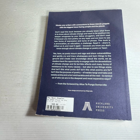 No Other Place To Stand: An Anthology Of Climate Change Poetry From Aotearoa New Zealand - Hamel, Hawkes, Kennedy and Ranapiri