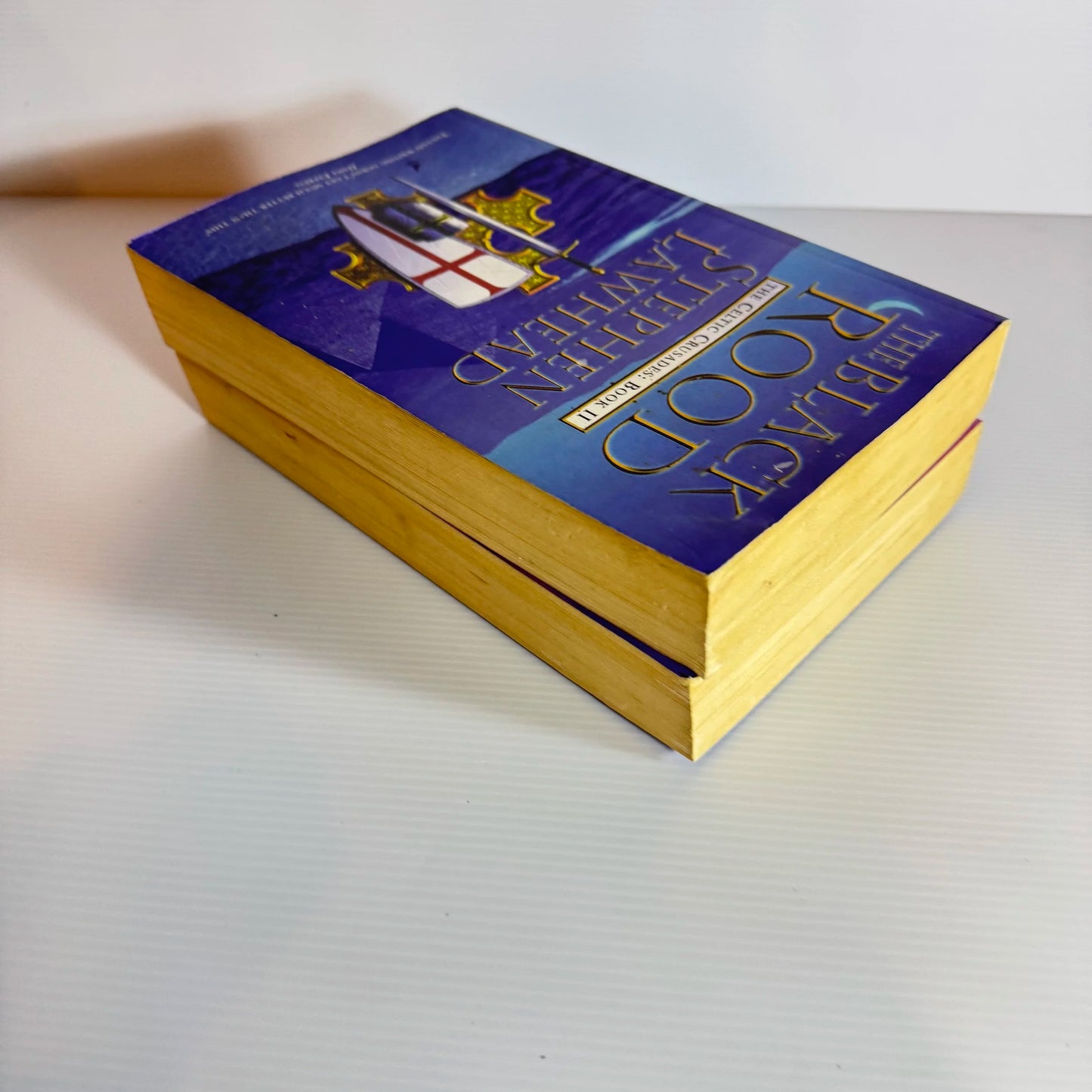 Stephen Lawhead Book Bundle x 2 Books : The Celtic Crusades: Book II The Black Rood & Book III The Mystic Rose (335)