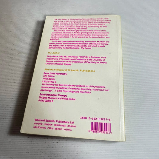 Basic Family Therapy 3rd Ed. - Philip Barker