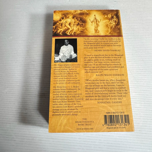 Bhagavad Gita As It Is - His Devine Grace A.C. Bhaktivedanta Swami Prabhupada