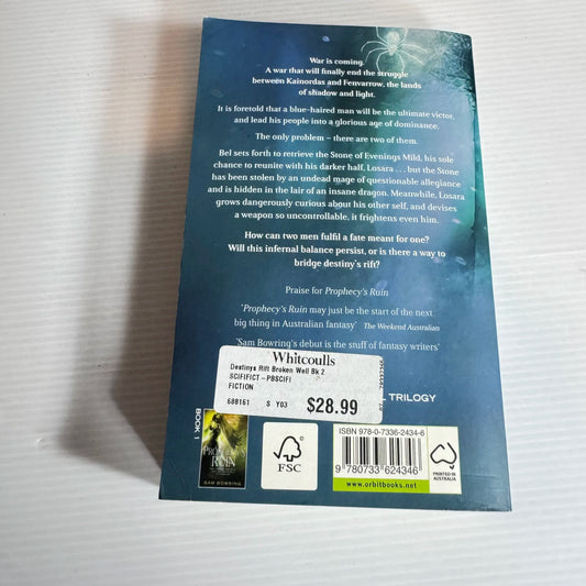 Destiny's Rift : Book Two of the Broken Well Trilogy - Sam Bowring