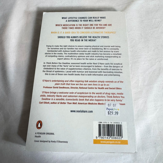 Think Before You Swallow - Noel O'Hare