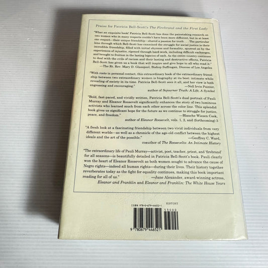 The Firebrand and the First Lady - Portrait of a Friendship - Patricia Bell-Scott (Ex-Library)