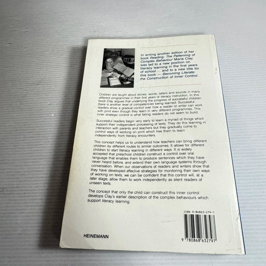 Becoming Literate : The Construction of Inner Control - Marie M. Clay