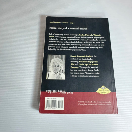 Diary of a Woman's Search - Swami Sivananda Radha