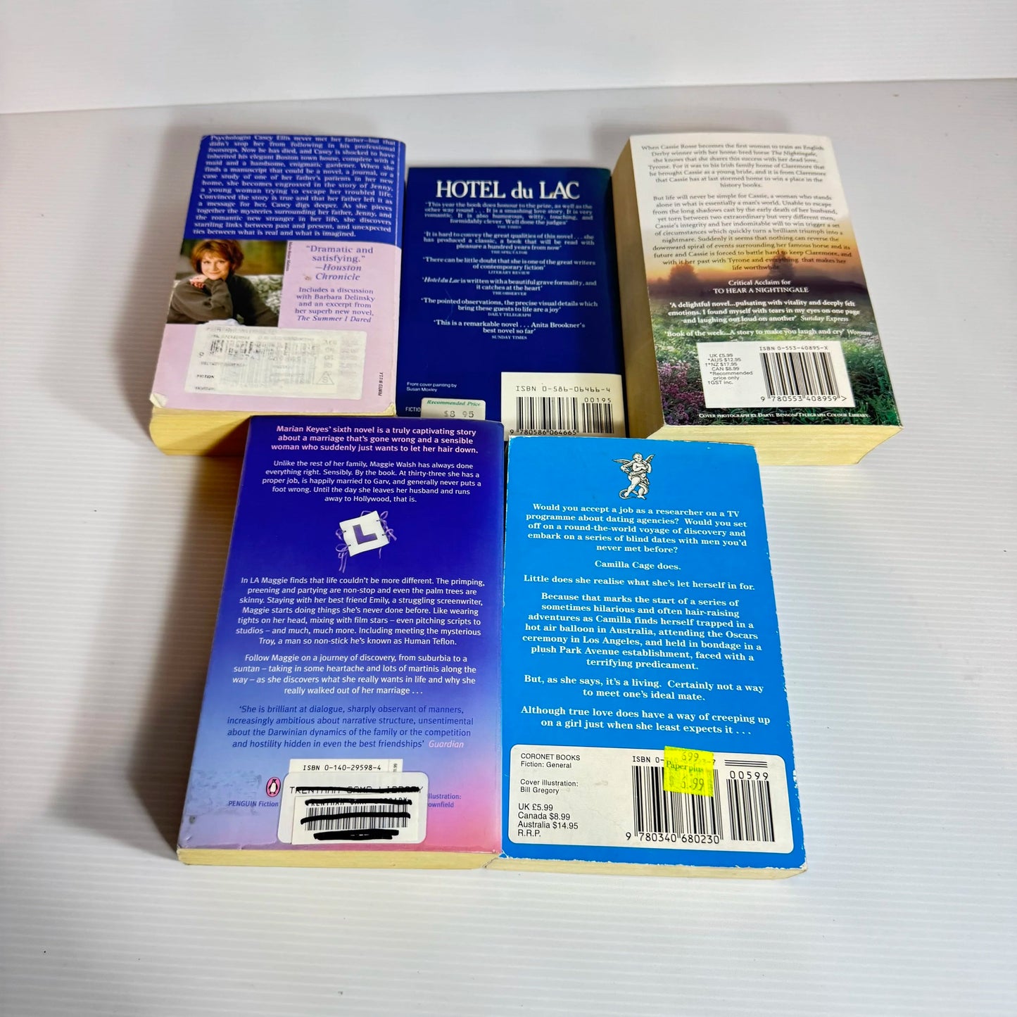 Contemporary Fiction Book Bundle x 5 Books : Various Authors (2084)