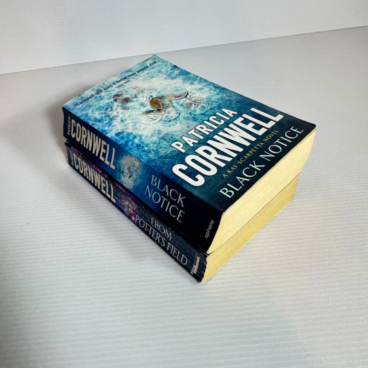 Patricia Cornwell Book Bundle x 2 Books : From Potter's Field & Black Notice (2135)