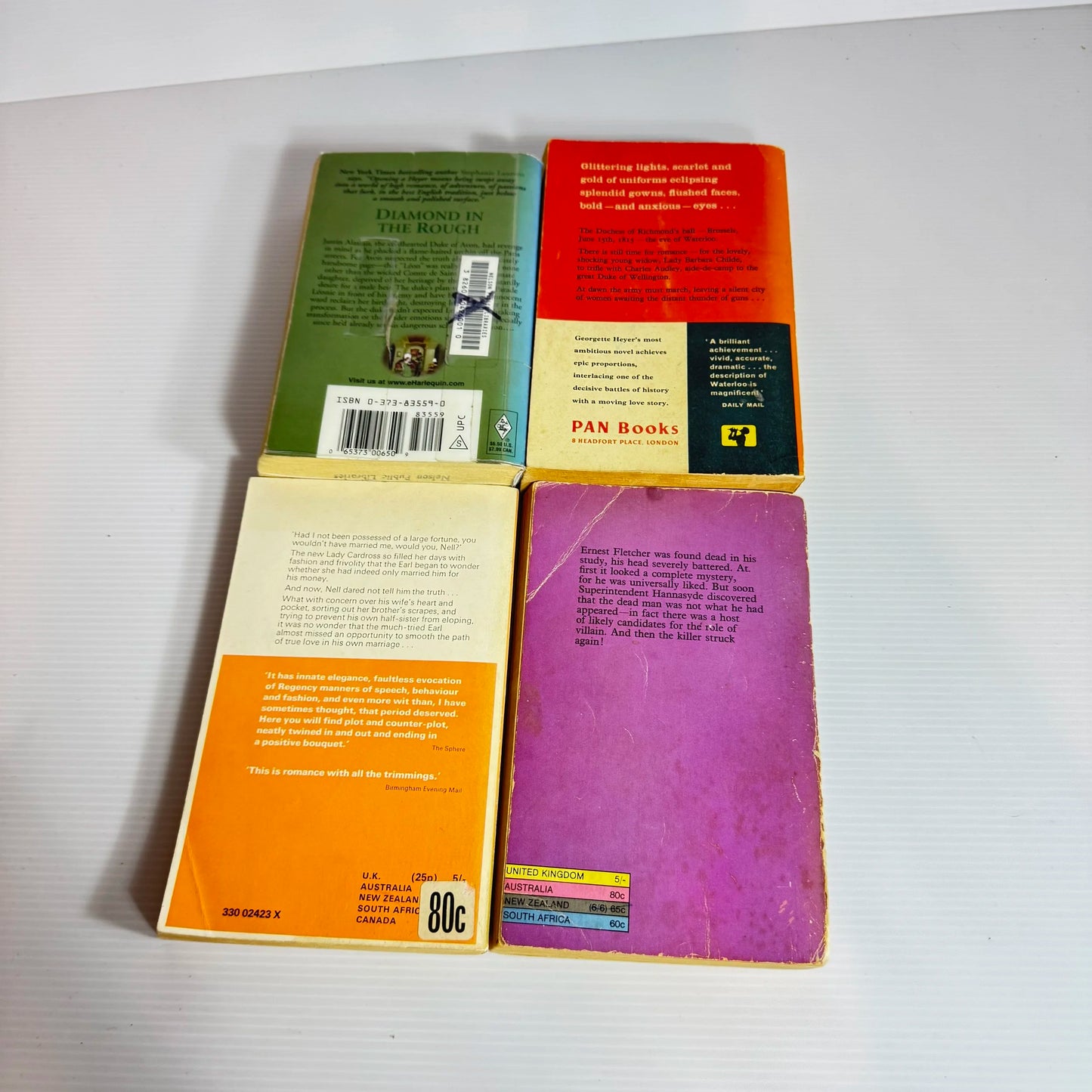 Georgette Heyer Vintage Historical Romance Book Bundle x 4 Books (Vintage 1961-2003) (2104)