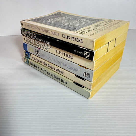 Ellis Peters Vintage Crime Mystery Book Bundle x 6 Books (2107)