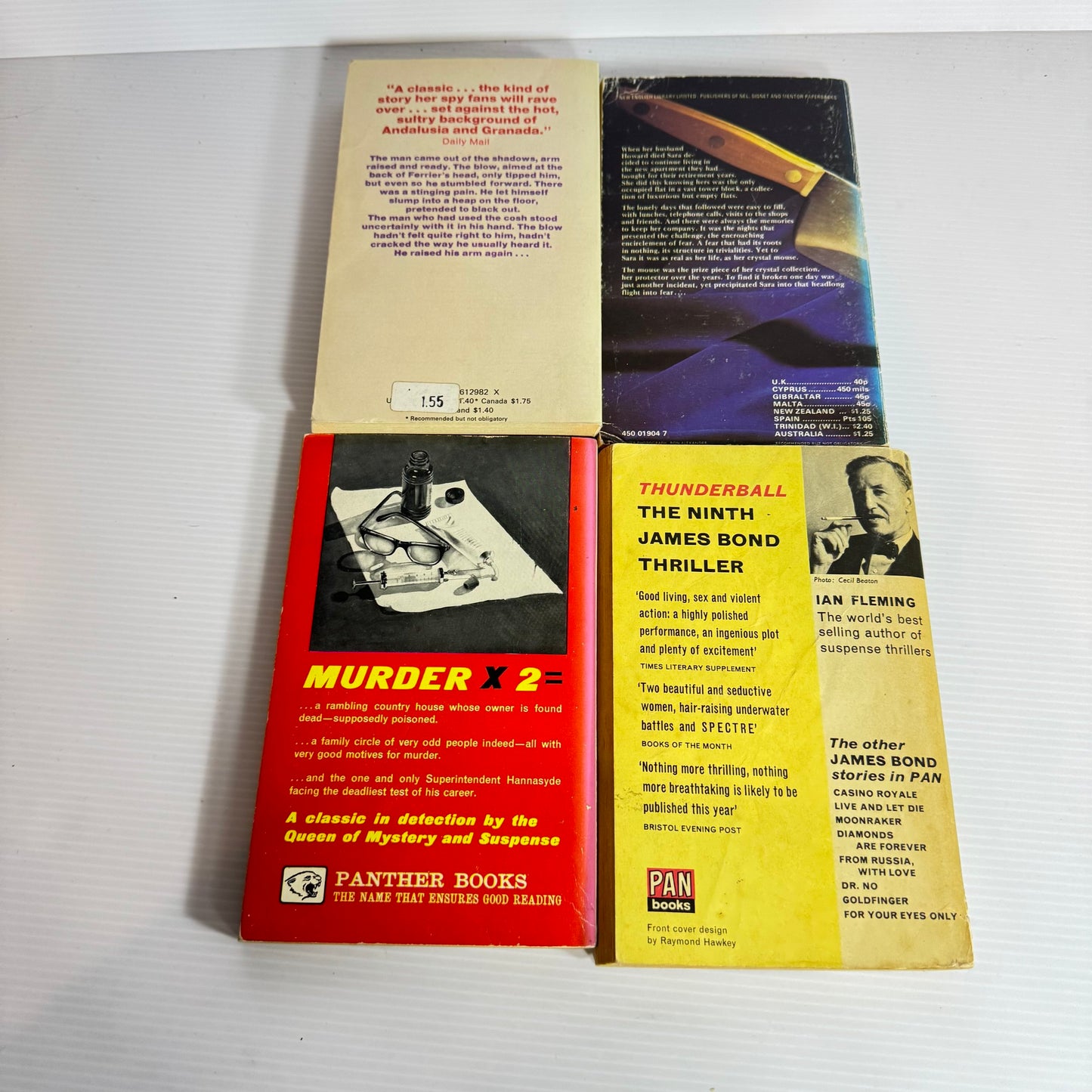 Vintage Crime/Mystery Book Bundle x 8 Books Various Authors (Vintage 1961- 1974) (318)