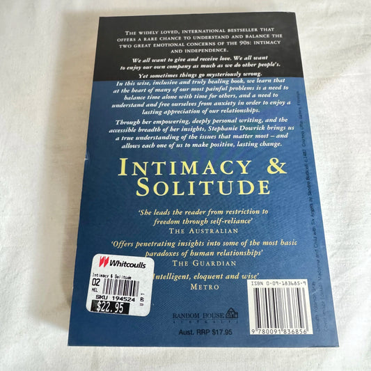 Intimacy & Solitude - Stephanie Dowrick