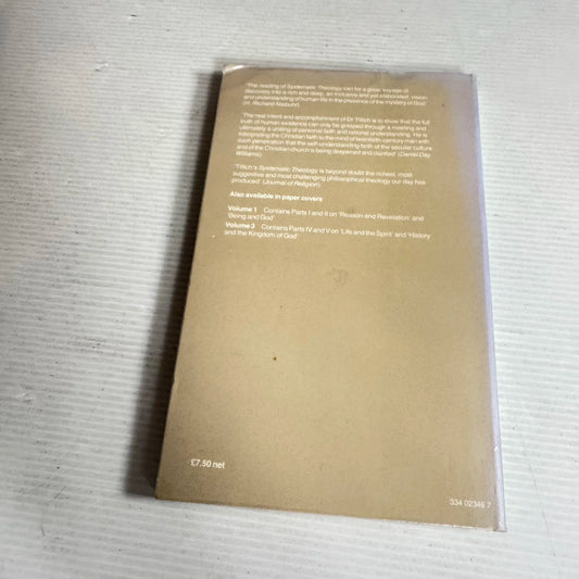 Systematic Theology Vol 2 Part 3 Existence And The Christ - Paul Tillich (1984)