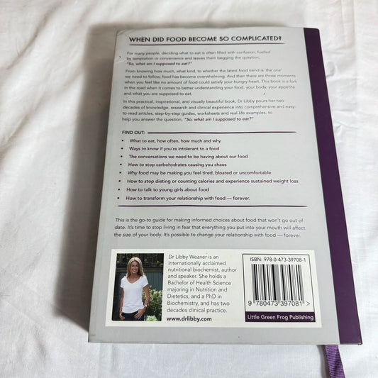 What Am I Supposed To Eat? - Dr Libby Weaver