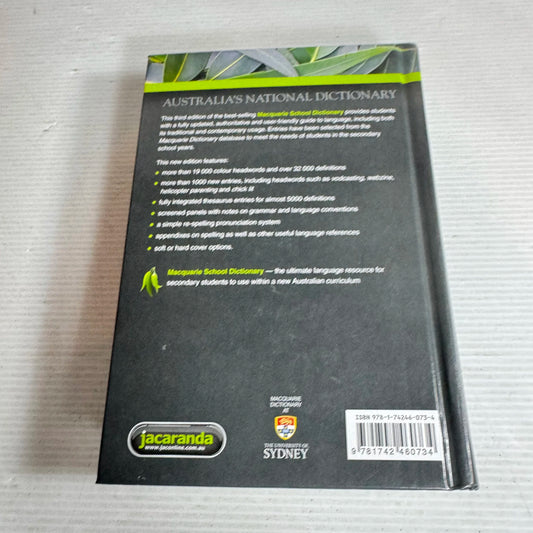 Masquarie School Dictionary (3rd Ed.) - Wiley