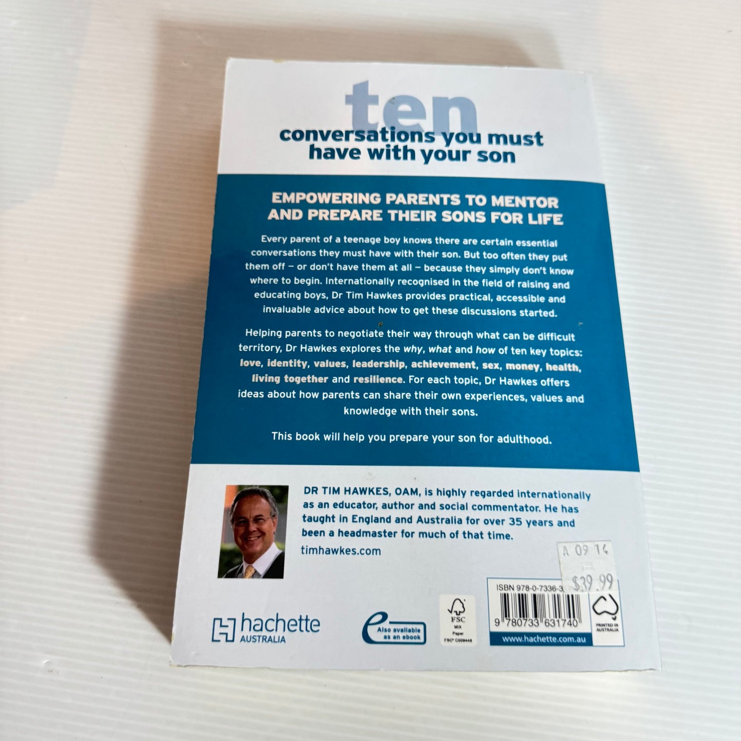 Ten Conversations You Must Have With Your Son - Dr Tim Hawkes