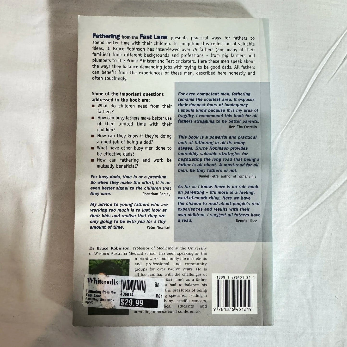 Fathering from the Fast Lane - Bruce Robinson