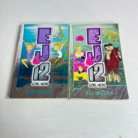 EJ 12 Girl Hero Book Bundle x2 Books :Jump Start & Big Brother (513)