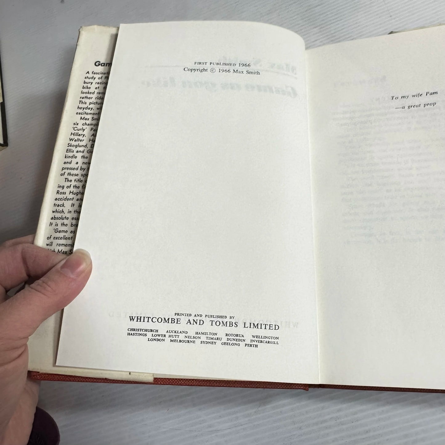 Game As You Like : Stirring Stories of N.Z. Sportsmen - Max Smith (1966)