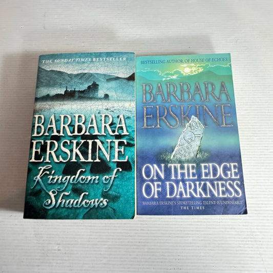 Barbara Erskine Book Bundle x2 (631) On the Edge of Darkness & Kingdom of Shadows