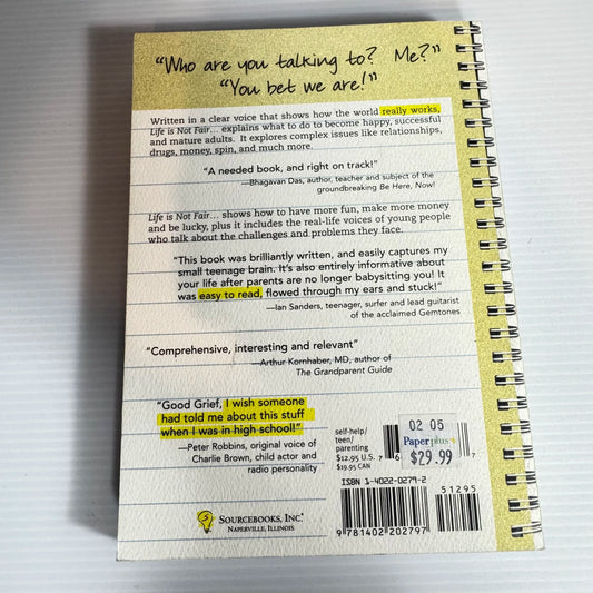 Life is not fair... and Everything else they forgot to teach you in school - Bill Bernard