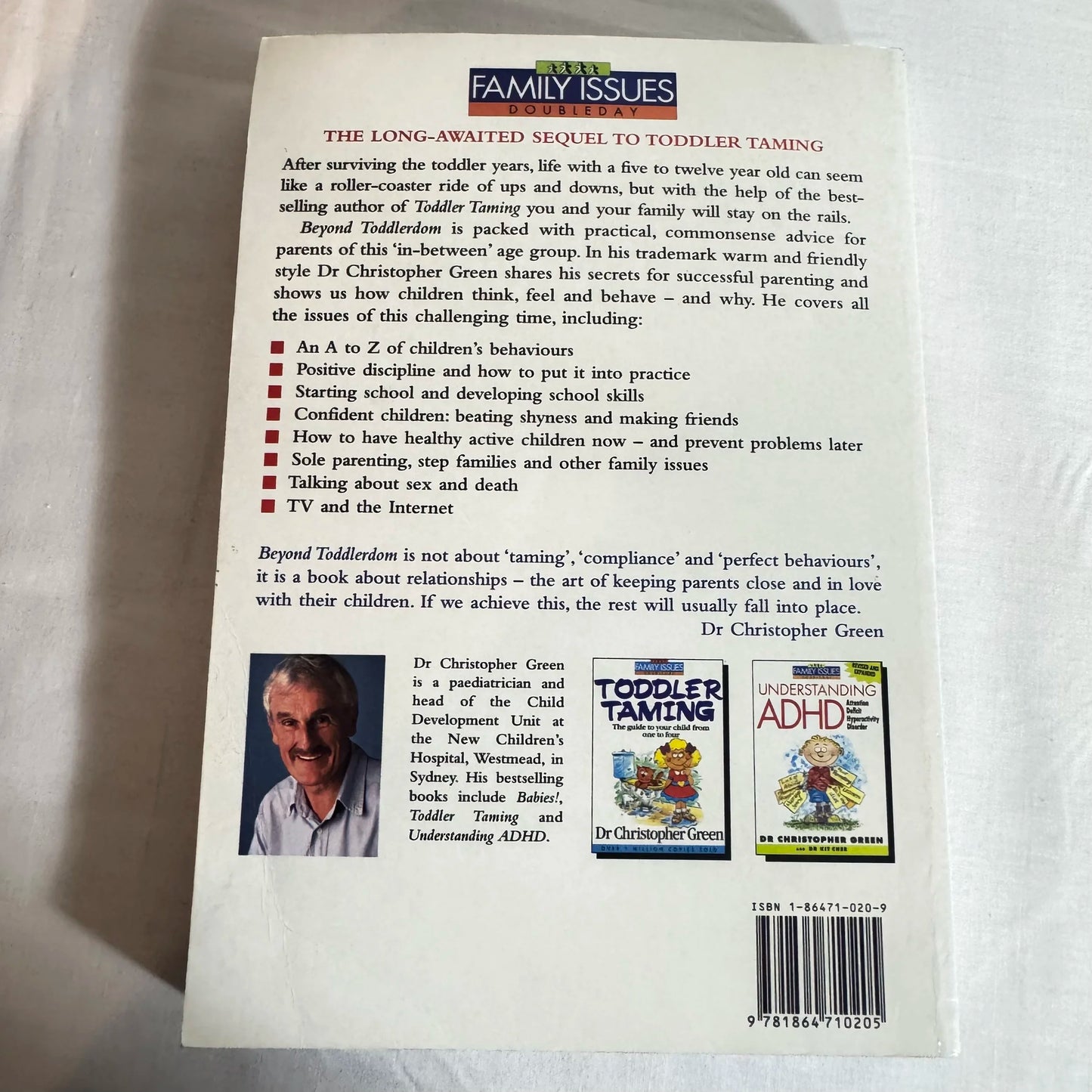 Beyond Toddlerdom - Dr Christopher Green