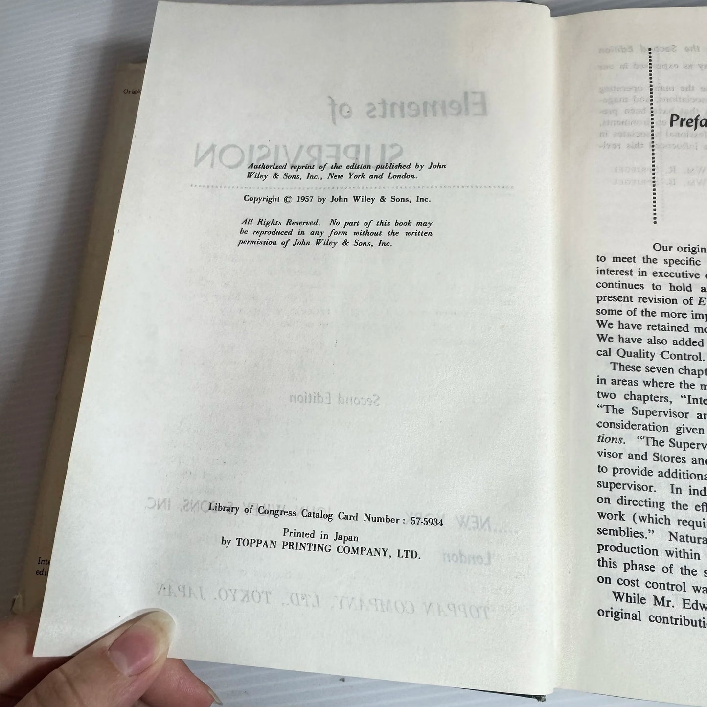 Elements Of Supervision (2nd Ed.) - W. R. Spriegel, E. Schulz And W. B. Spriegel (Vintage 1957)