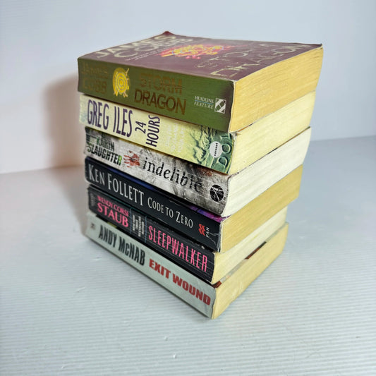 Thriller Book Bundle x 6 Books : Various Authors (610)