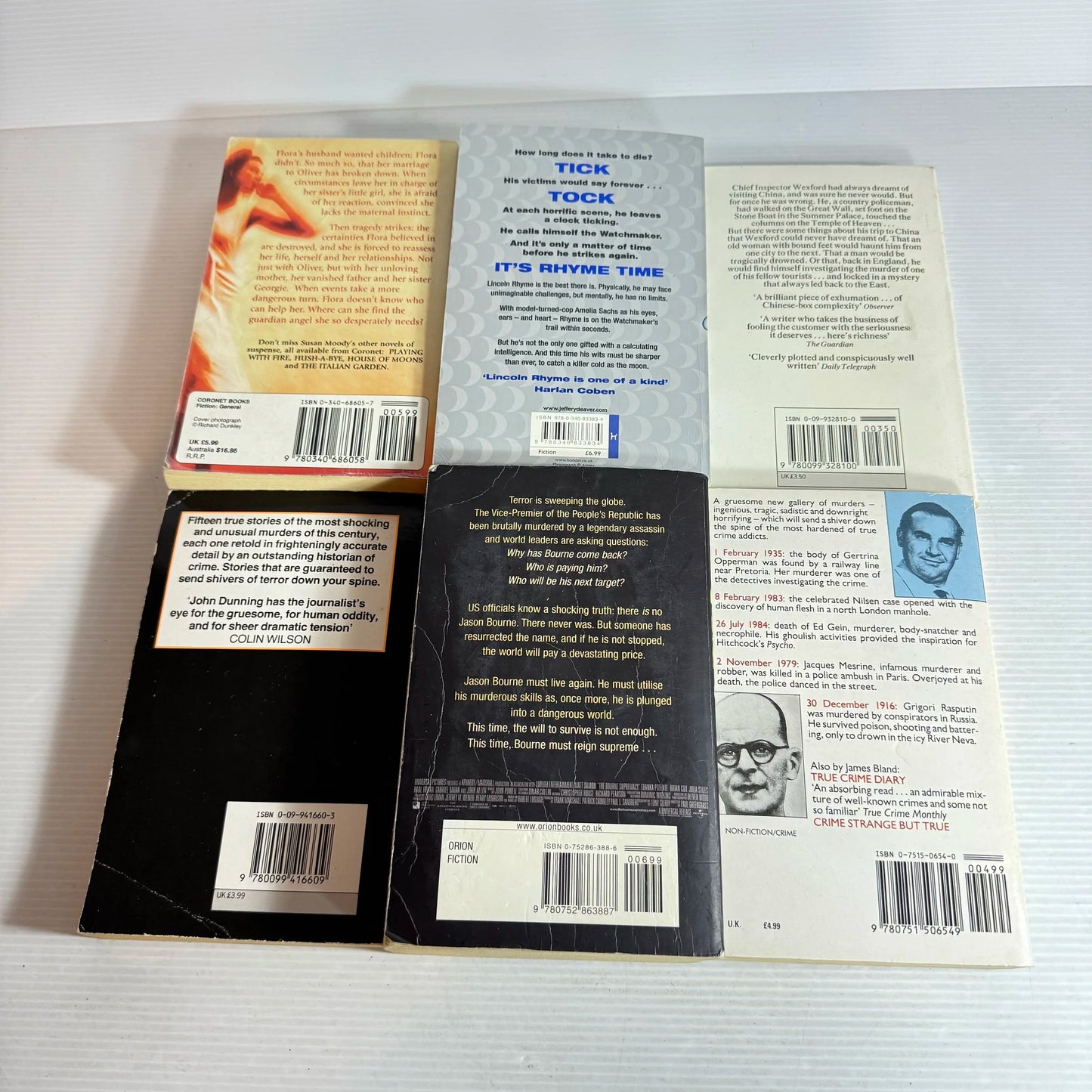 Crime Book Bundle x 6 Books : Various Authors (612)