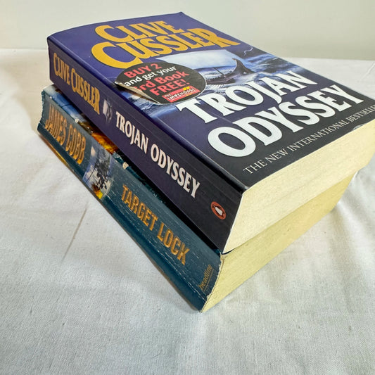 Thriller Book Bundle x 2 Trojan Odyssey & Target Lock